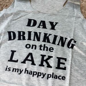 Day drinking on the lake tank